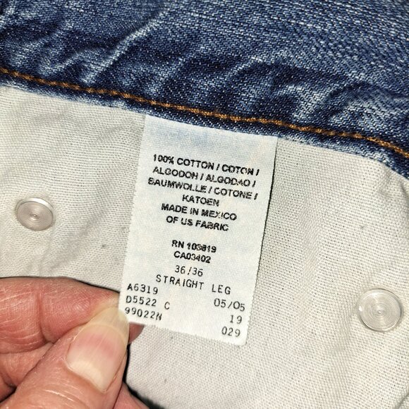 Men's Harley-Davidson Original Straight Jean - Medium Indigo Stone Wash 36x36 - Picture 4 of 16